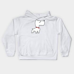 White Scottie Kids Hoodie